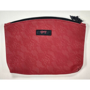 IPSY October 2017 Glam Bag Travel Sized Red With Bat Zipper (Bag Only)